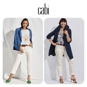 CABI Jeans Women’s 8 Vintage White 100% Boyfriend NEW WITHOUT TAGS